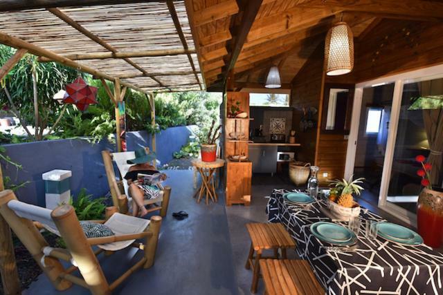 The Bluebamboo Hotel Le Moule Exterior photo
